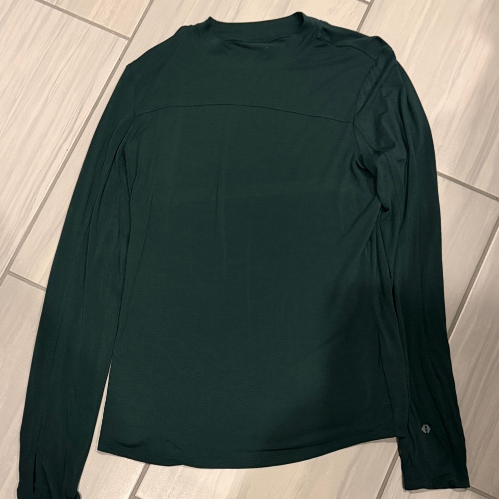 Tavi Forest Green Long Sleeve Women's Top Size Medium